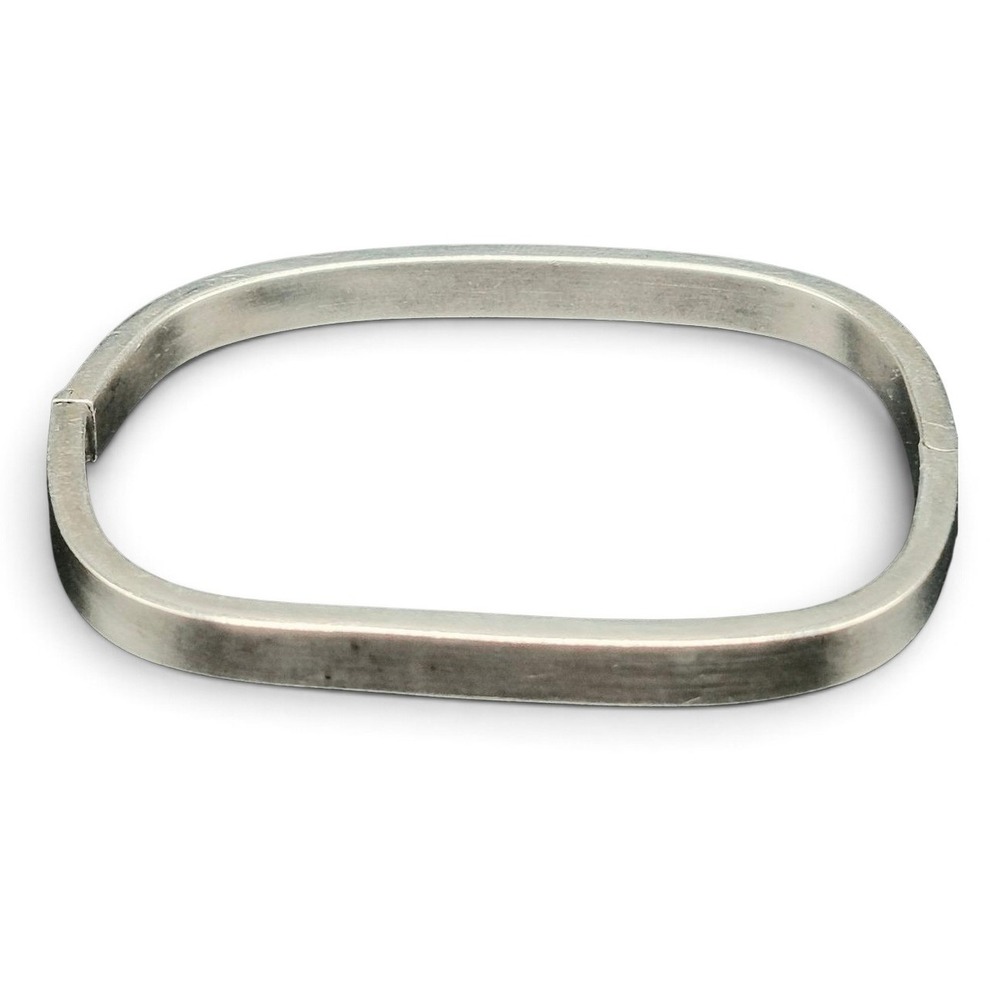 Bangle Bracelet Women OS Silver Excellent 925 Sterling Hinged